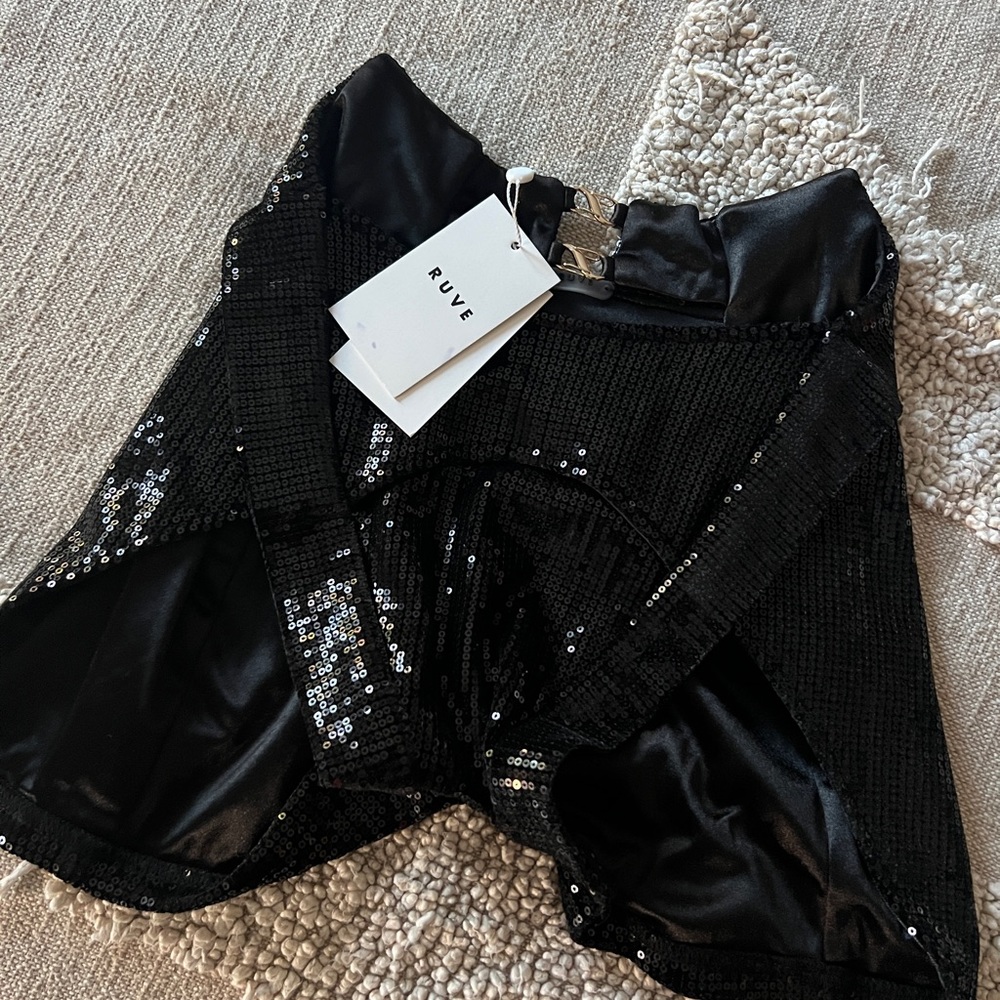 RUVE Sequin LIZA bodysuit and shorts